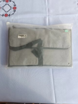 Cambiador de pañales portátil gris nuevo