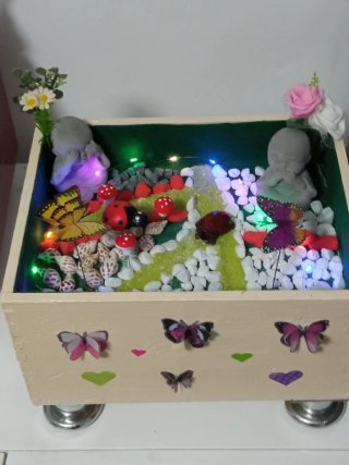 Terrario Decorativo Caja Vino
