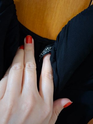 Vestito vintage nero e bianco