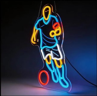 Lampada Neon LED "Calciatore"