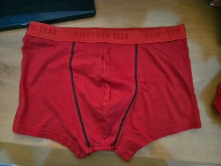 Mutanda Uomo Natale Babbo Natale Rossa , 2 paia