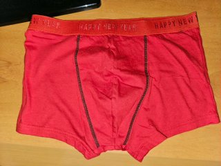 Mutanda Uomo Natale Babbo Natale Rossa , 2 paia