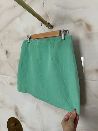 Falda verde corta H&M Talla L