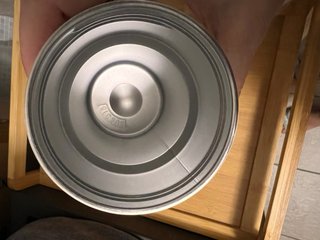 Tazza termica da viaggio in pelle e metallo nuova