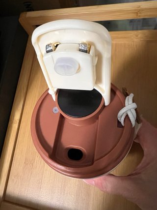 Tazza termica da viaggio in pelle e metallo nuova