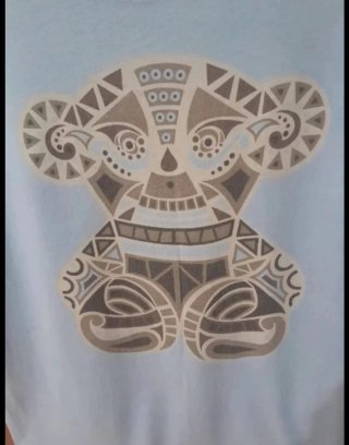 Camiseta Tous Azul Estampada