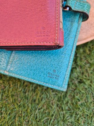 2x1 Cartera GUCCI Originales Marrón- Rosa-Azul