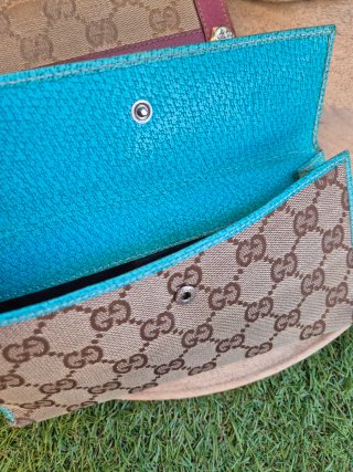 2x1 Cartera GUCCI Originales Marrón- Rosa-Azul