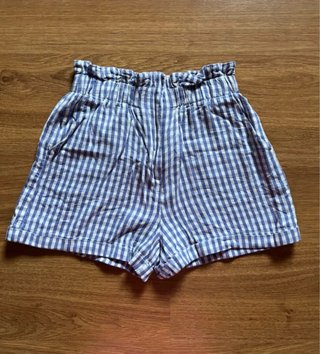 Conjunto cuadros blazer y shorts