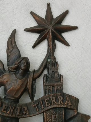 Figura Giralda Ángel Estrella Bronce