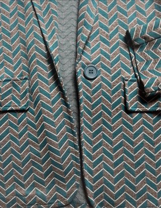Traje elástico estampado