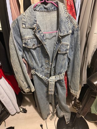 Vestido tejano con cinturón