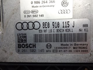 Centralita del motor AUDI 8E0910115J 0261S02145 8E0910115JX 0986264366