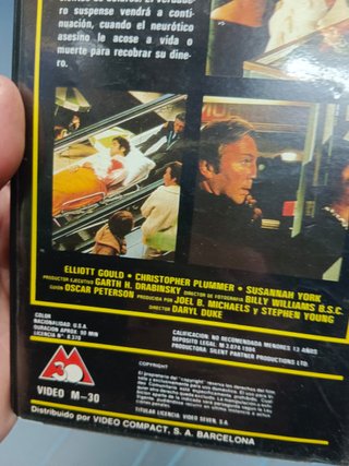 Película VHS ,  descatalogada, TESTIGO SILENCIOSO