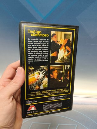Película VHS ,  descatalogada, TESTIGO SILENCIOSO