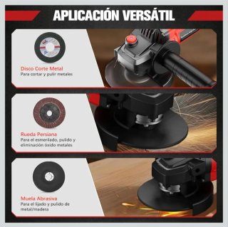 Amoladora Angular Inalámbrica (2 Baterías)