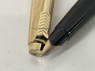 pluma estilografica parker dorado vintage