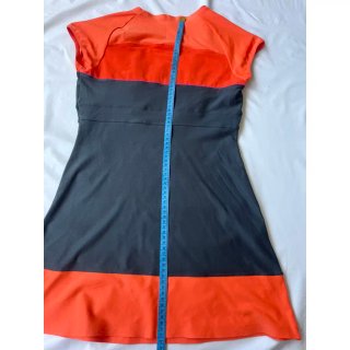 Vestido Nike Gris y Naranja Talla S