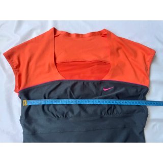 Vestido Nike Gris y Naranja Talla S
