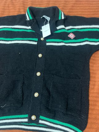 Conjunto Casablanca Negro y Verde Talla M