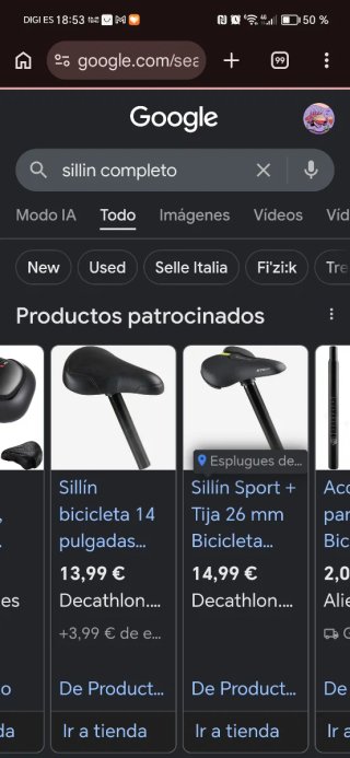Sillín de bicicleta negro y rojo