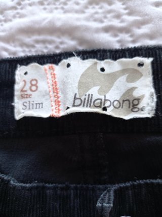 Pantalón Billabong Talla 36/38 Negro