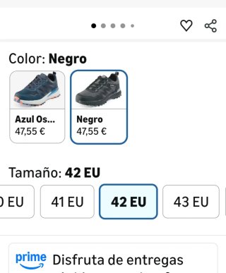 Zapatillas senderismo T42 a estrenar caja original