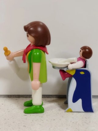 Playmobil 3208 City Life Mamá y Bebé COMPLETO