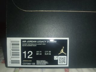 Jordan Air Legacy 312 Negro/Azul