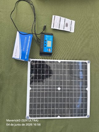 Panel Solar con Regulador 100A 12V/24V