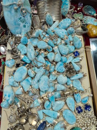 Joyería Plata Ley 925 Colgantes Azul