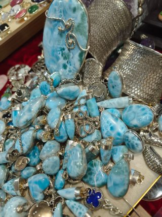 Joyería Plata Ley 925 Colgantes Azul