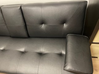 Sofá Cama Polipiel Negro