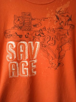 Camiseta Naranja Bershka Talla L ( 40 ).