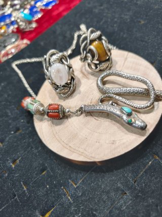 Collar Serpiente Plata de Ley 925 Macizo