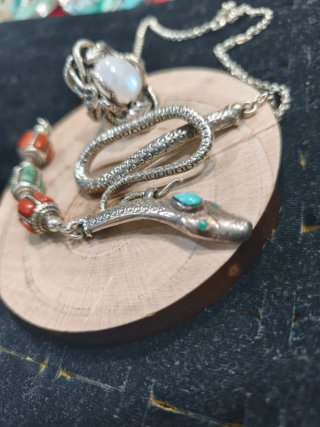Collar Serpiente Plata de Ley 925 Macizo