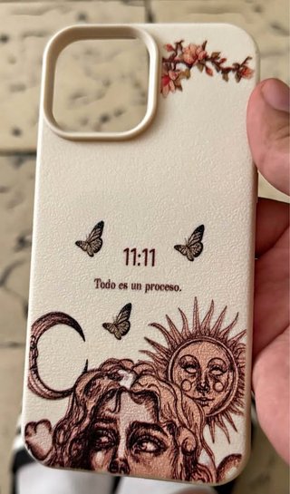 Custodia iPhone 13 Pro Max Design Celeste