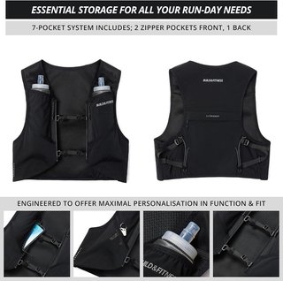 Build & Fitness Chaleco running talla L 2 botellas