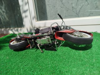 Moto Decorativa Indian Negra y Roja