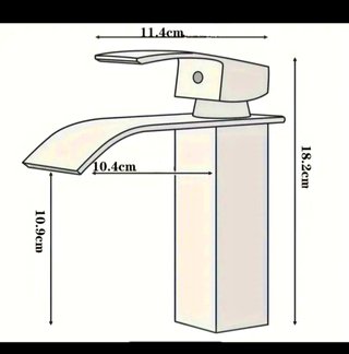 Grifo de lavabo nuevo plateado lavamanos baño