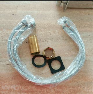 Grifo de lavabo nuevo plateado lavamanos baño