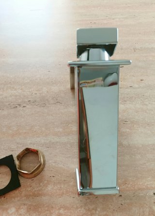 Grifo de lavabo nuevo plateado lavamanos baño