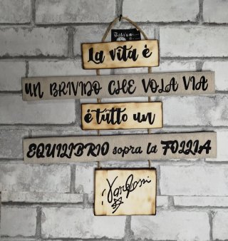 Targa Vasco Rossi La vita è un brivido