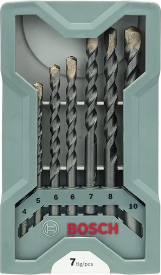 Bosch Professional 2 607 017 082 - Juego de 7 brocas para hormigón