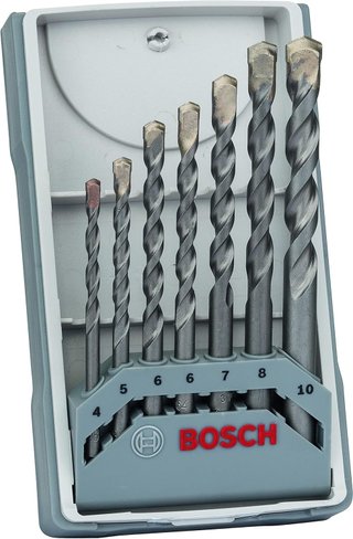 Bosch Professional 2 607 017 082 - Juego de 7 brocas para hormigón