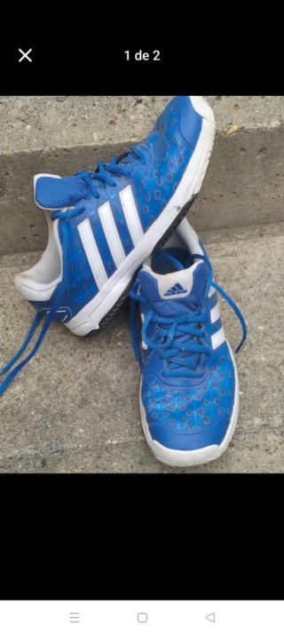 Deportivas Adidas Azules y Blancas n 42 originales