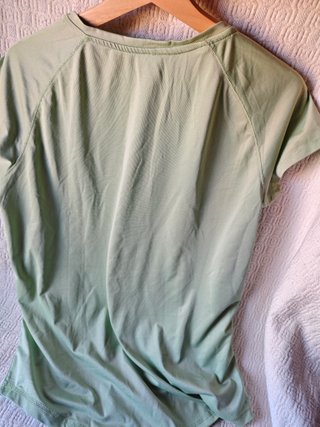 Camiseta técnica deporte Tenth mujer talla L verde