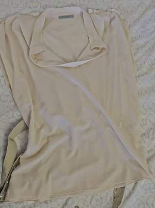 Top Pinko drappeggiato con cinturino paillettes