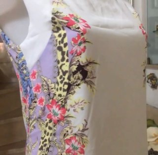 Abito vintage floreale smanicato