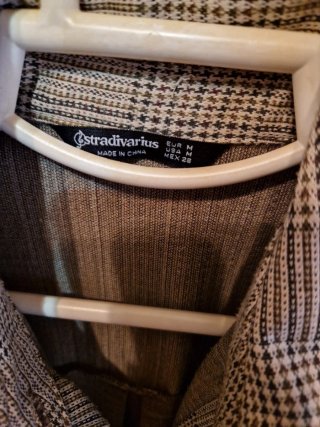 Chaqueta/Cárdigan Stradivarius Cuadros Talla M